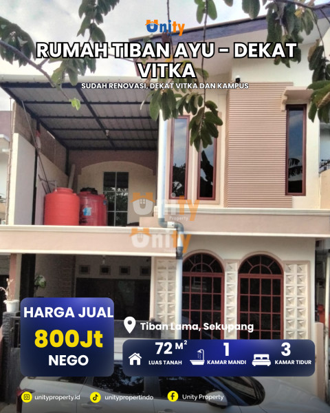 RUMAH TIBAN AYU - DEKAT VITKA