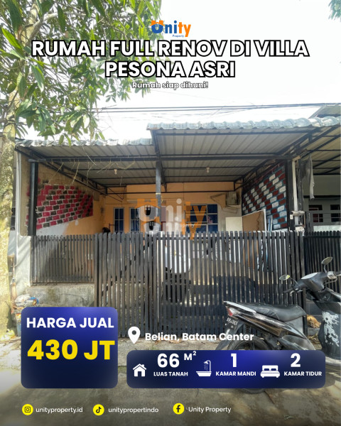 Rumah Full Renov Di Villa Pesona Asri